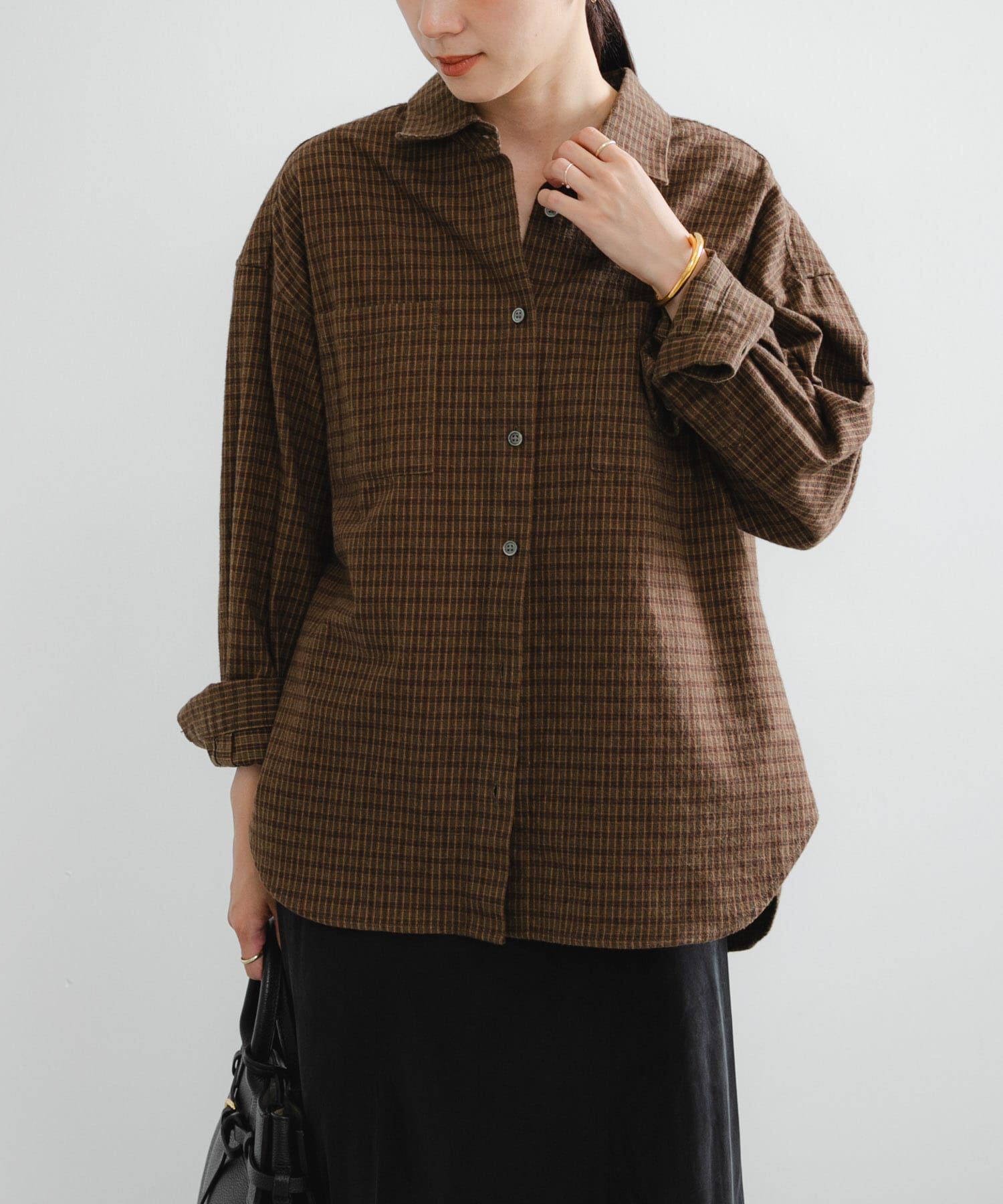 URBAN RESEARCH「ネルチェックコットンシャツ」|シャツ・ブラウス|