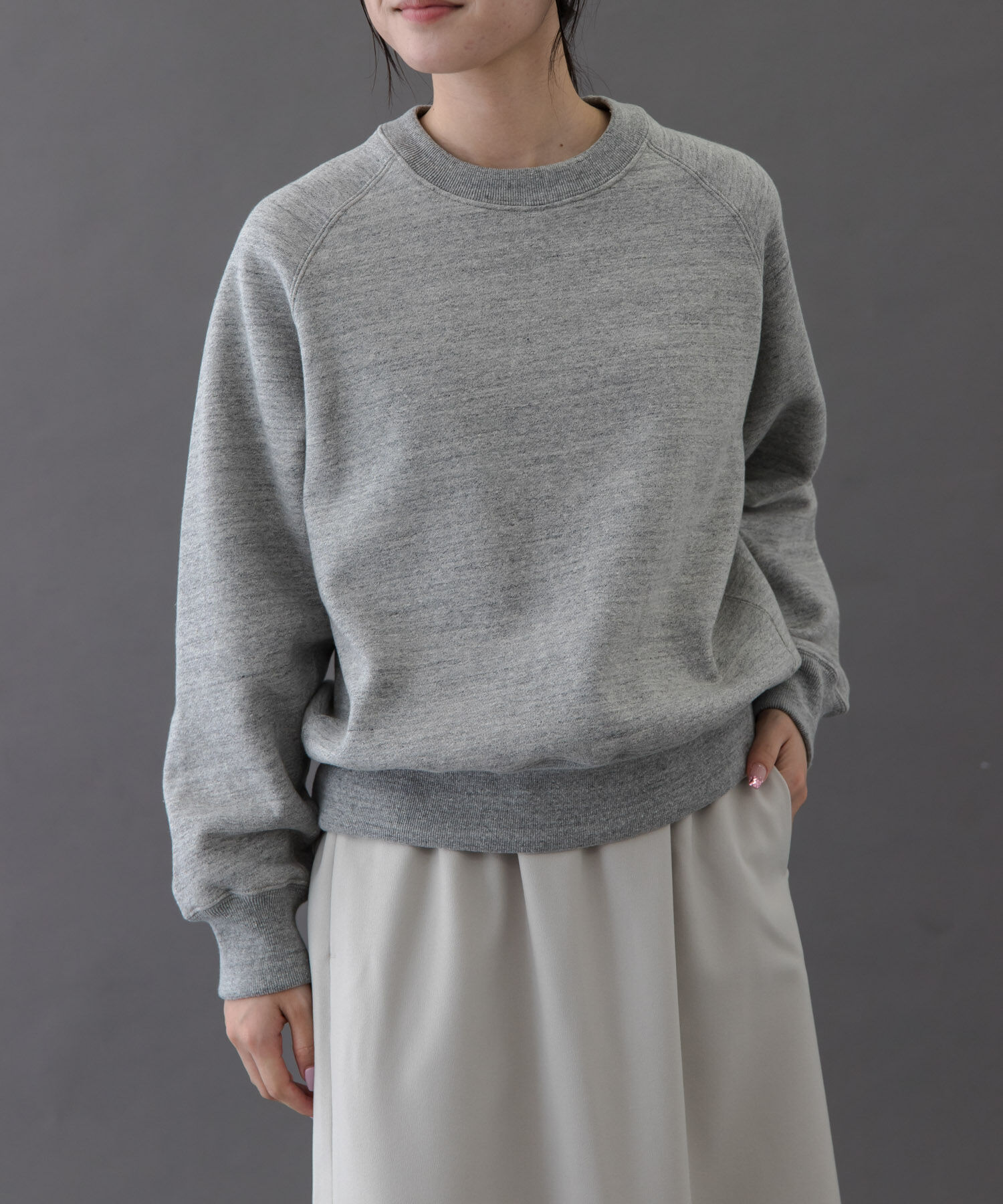 URBAN RESEARCH DOORS「FORK&SPOON　リサイクルコットン裏毛クルーネックスウェット」|スウェット・ジャージ|