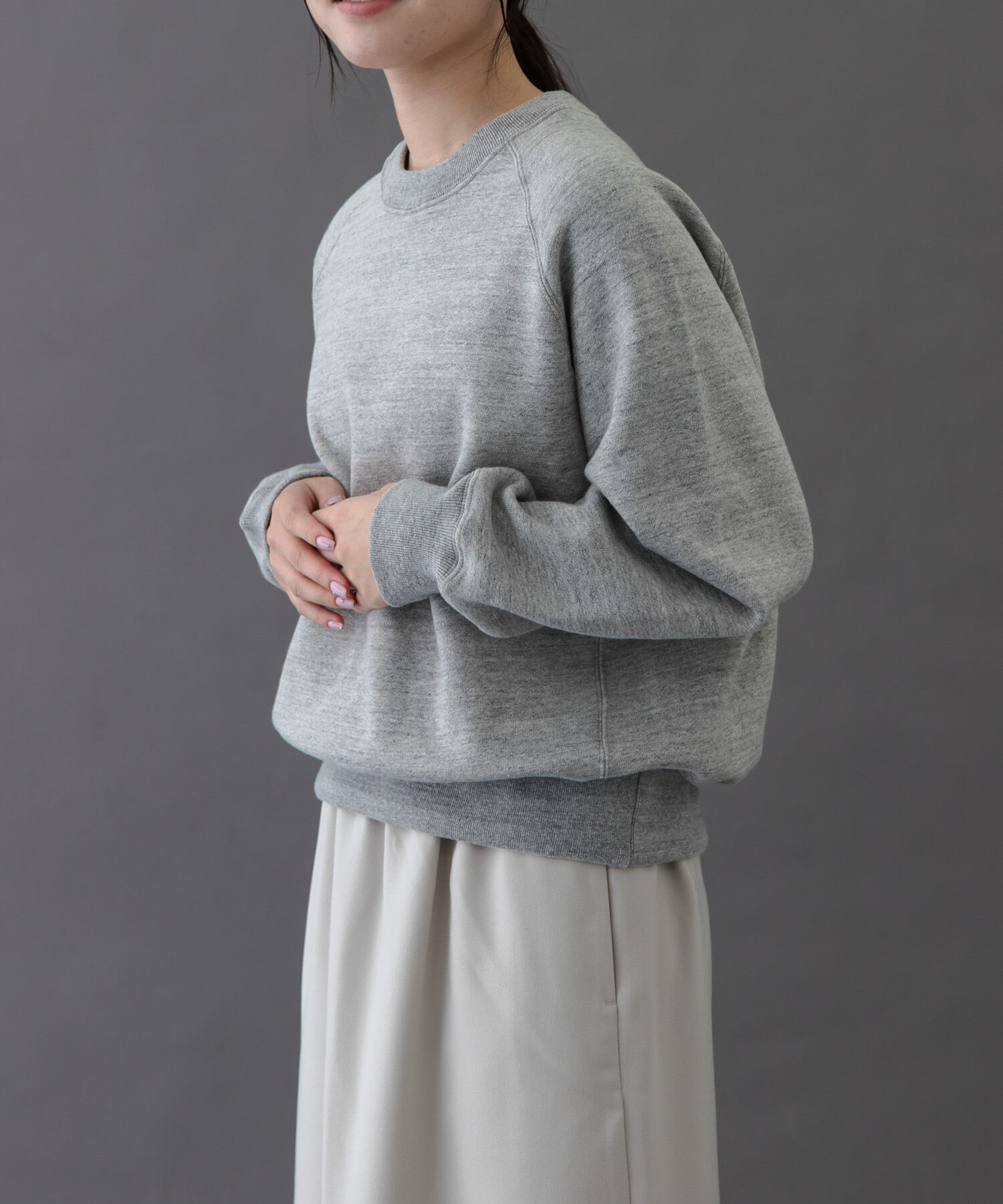 URBAN RESEARCH DOORS「FORK&SPOON　リサイクルコットン裏毛クルーネックスウェット」|スウェット・ジャージ|