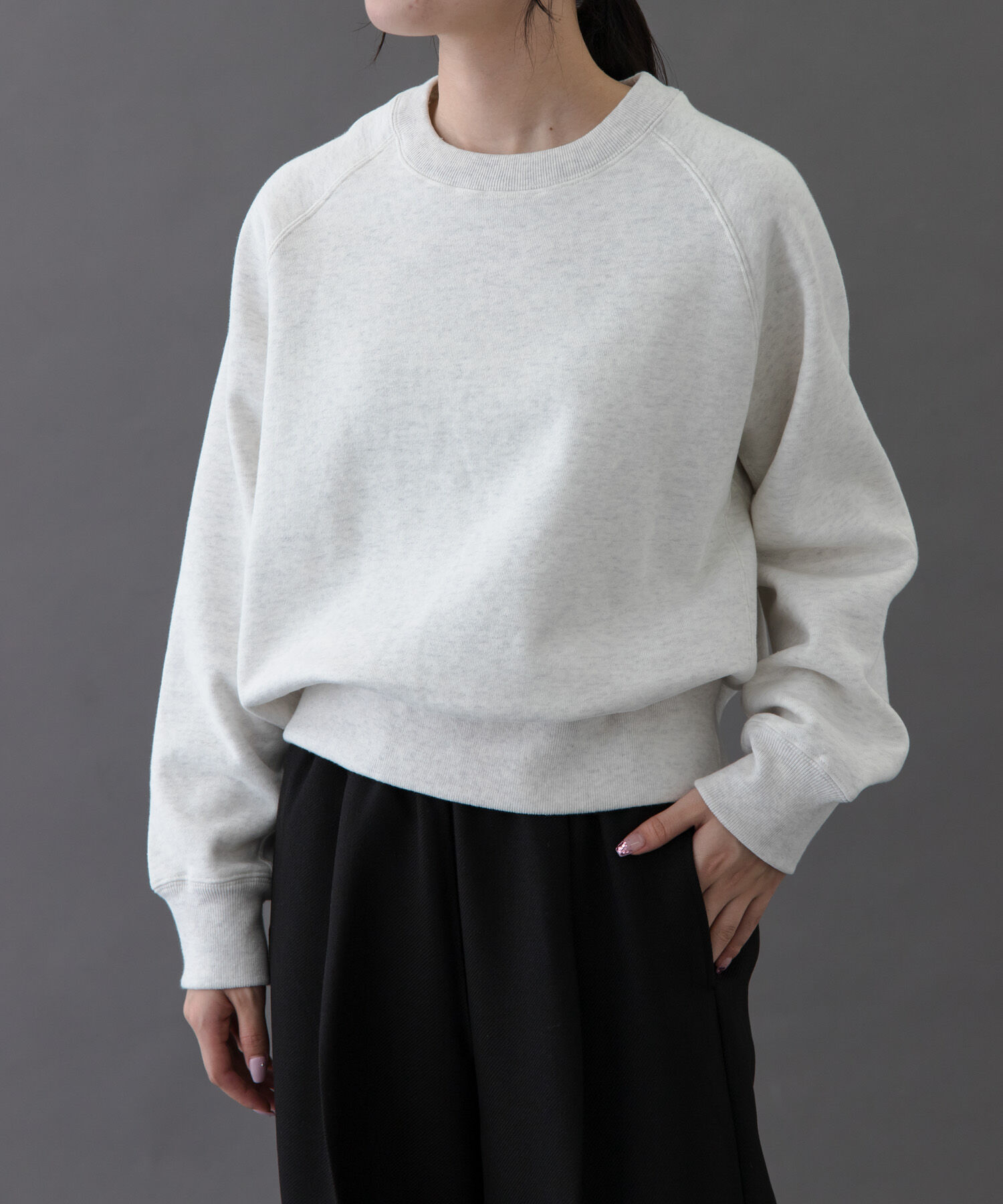 URBAN RESEARCH DOORS「FORK&SPOON　リサイクルコットン裏毛クルーネックスウェット」|スウェット・ジャージ|オートミール