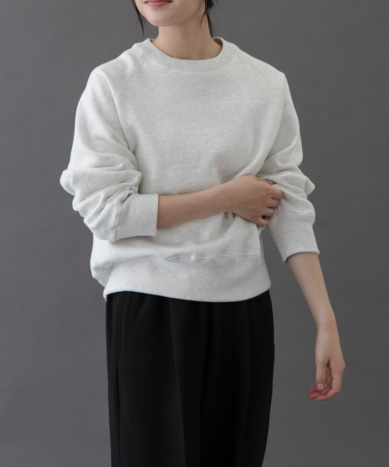 URBAN RESEARCH DOORS「FORK&SPOON　リサイクルコットン裏毛クルーネックスウェット」|スウェット・ジャージ|