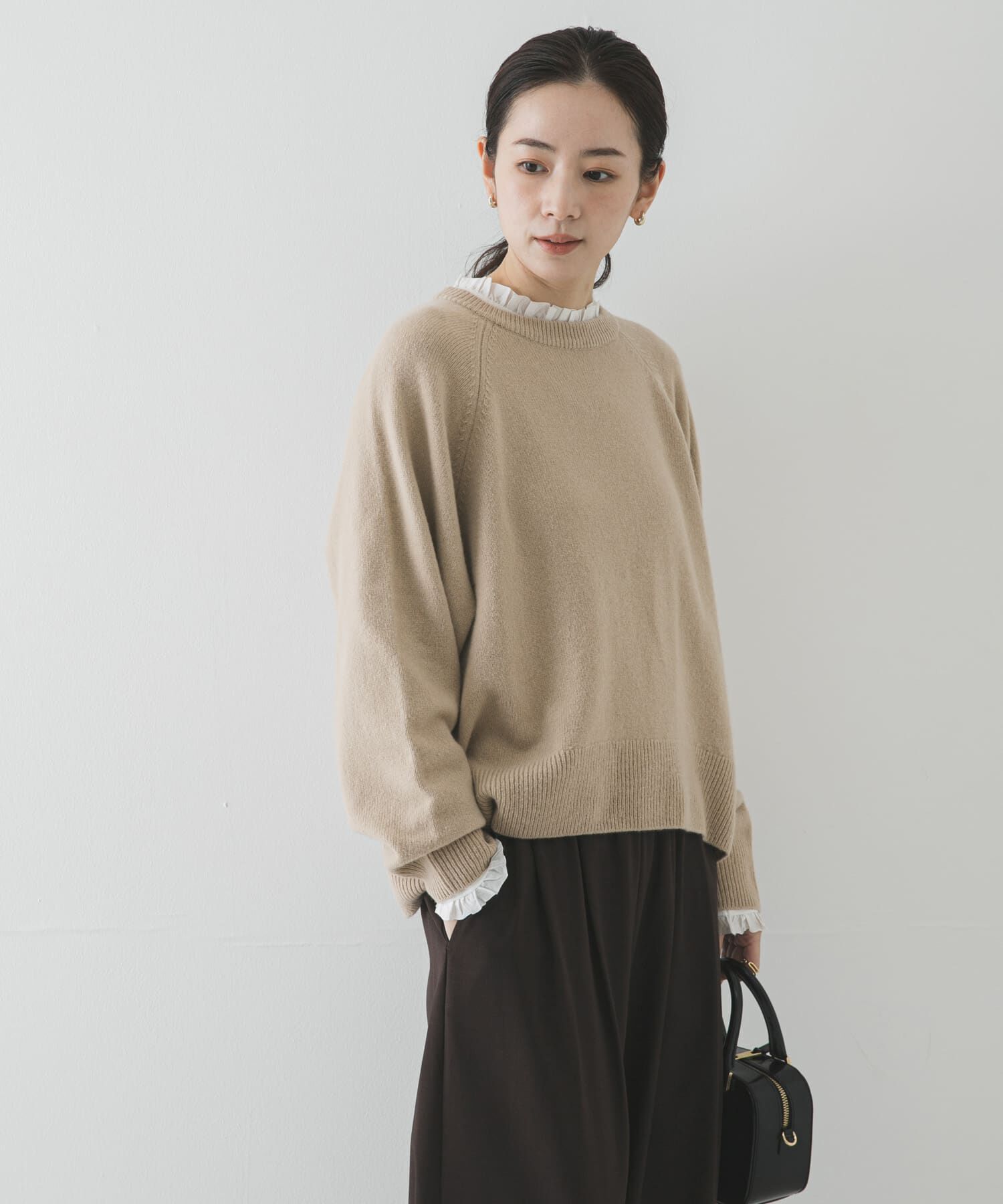 URBAN RESEARCH「カシミヤ強縮クルーネックニット」|ニット・セーター|