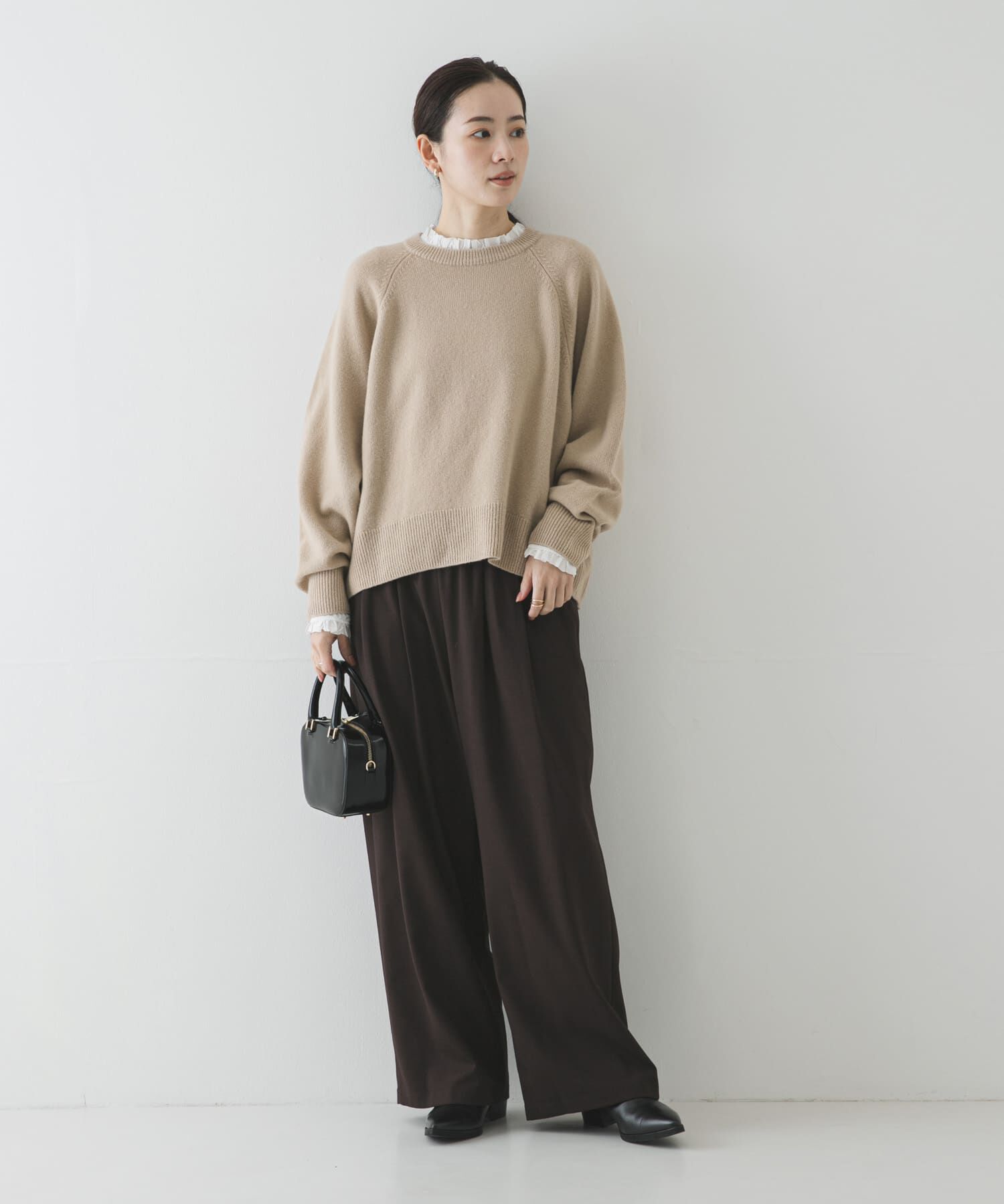 URBAN RESEARCH「カシミヤ強縮クルーネックニット」|ニット・セーター|