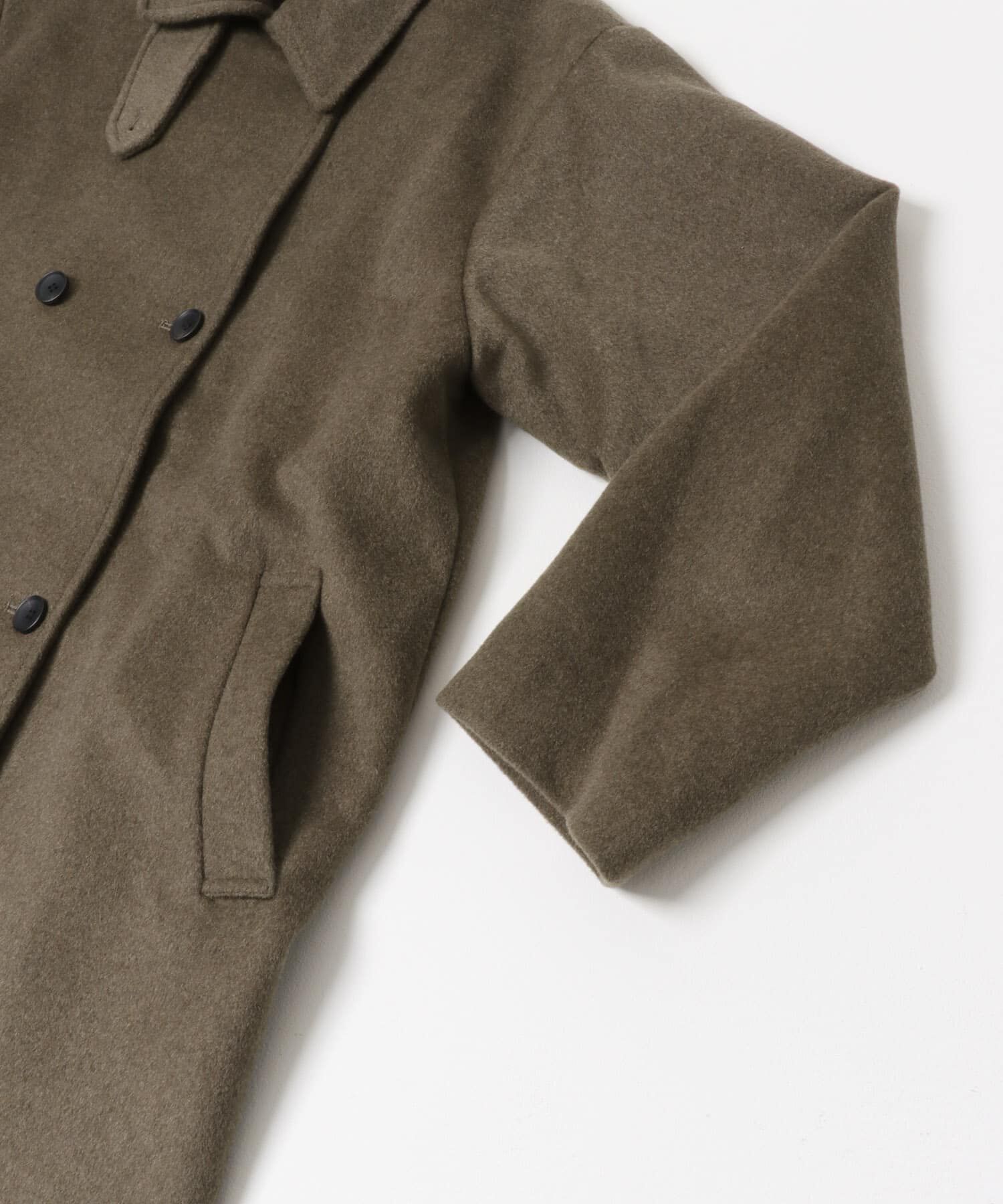 URBAN RESEARCH DOORS「ウールロングコート」|ノーカラーコート|