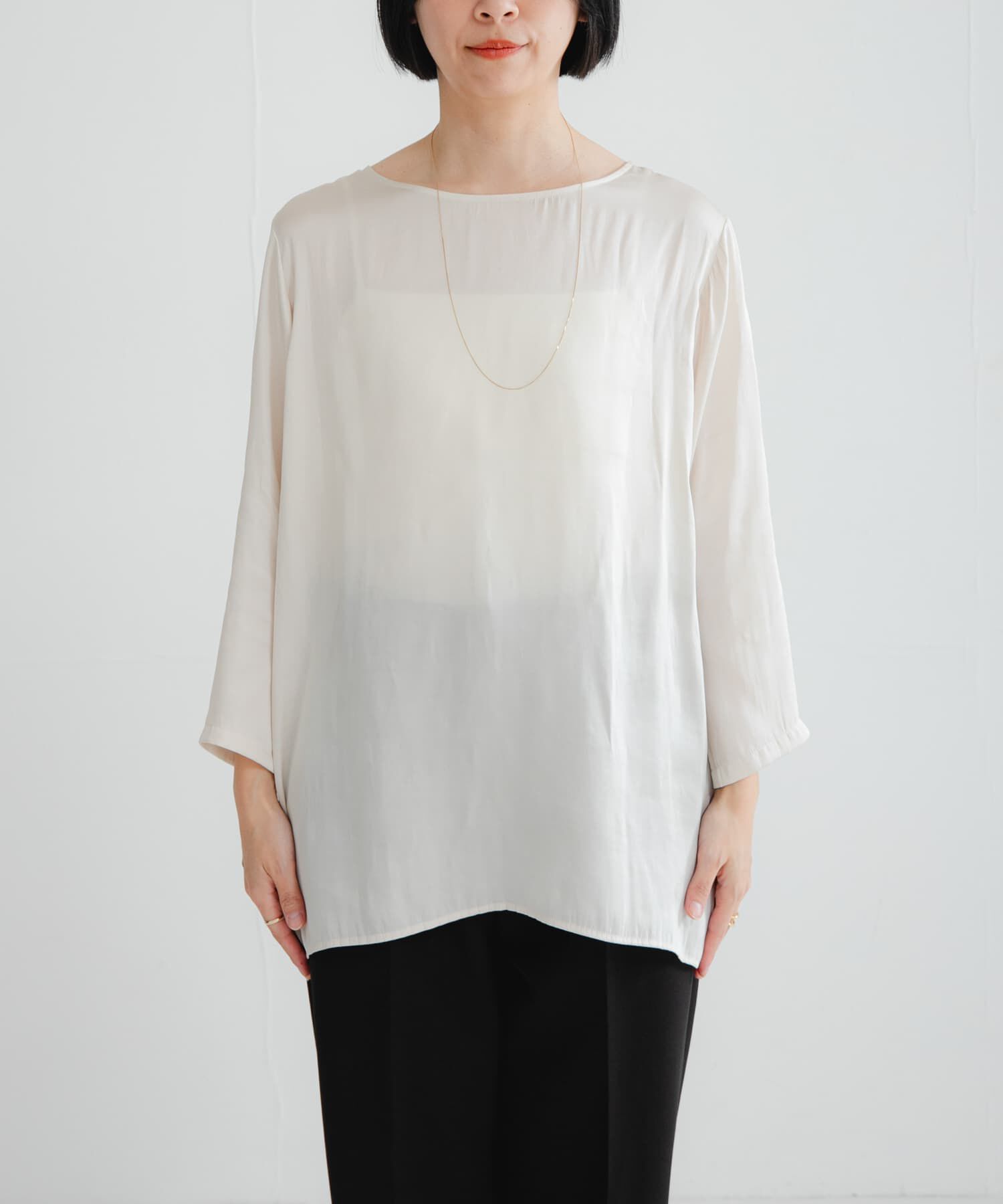 URBAN RESEARCH「ヴィンテージサテンブラウス」|シャツ・ブラウス|