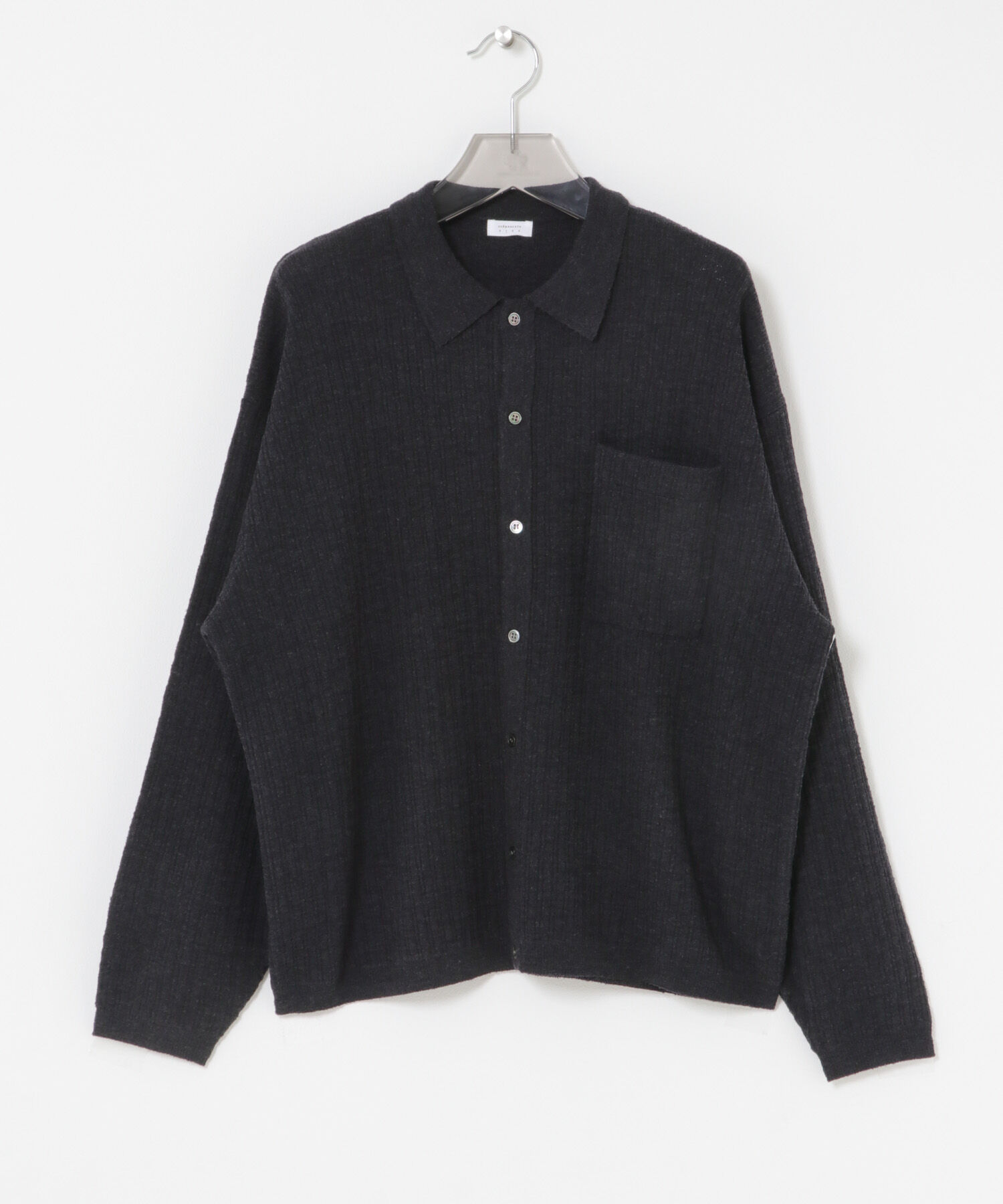 URBAN RESEARCH「crepuscule　Crepe Knit Shirts」|シャツ・ブラウス|ブラック