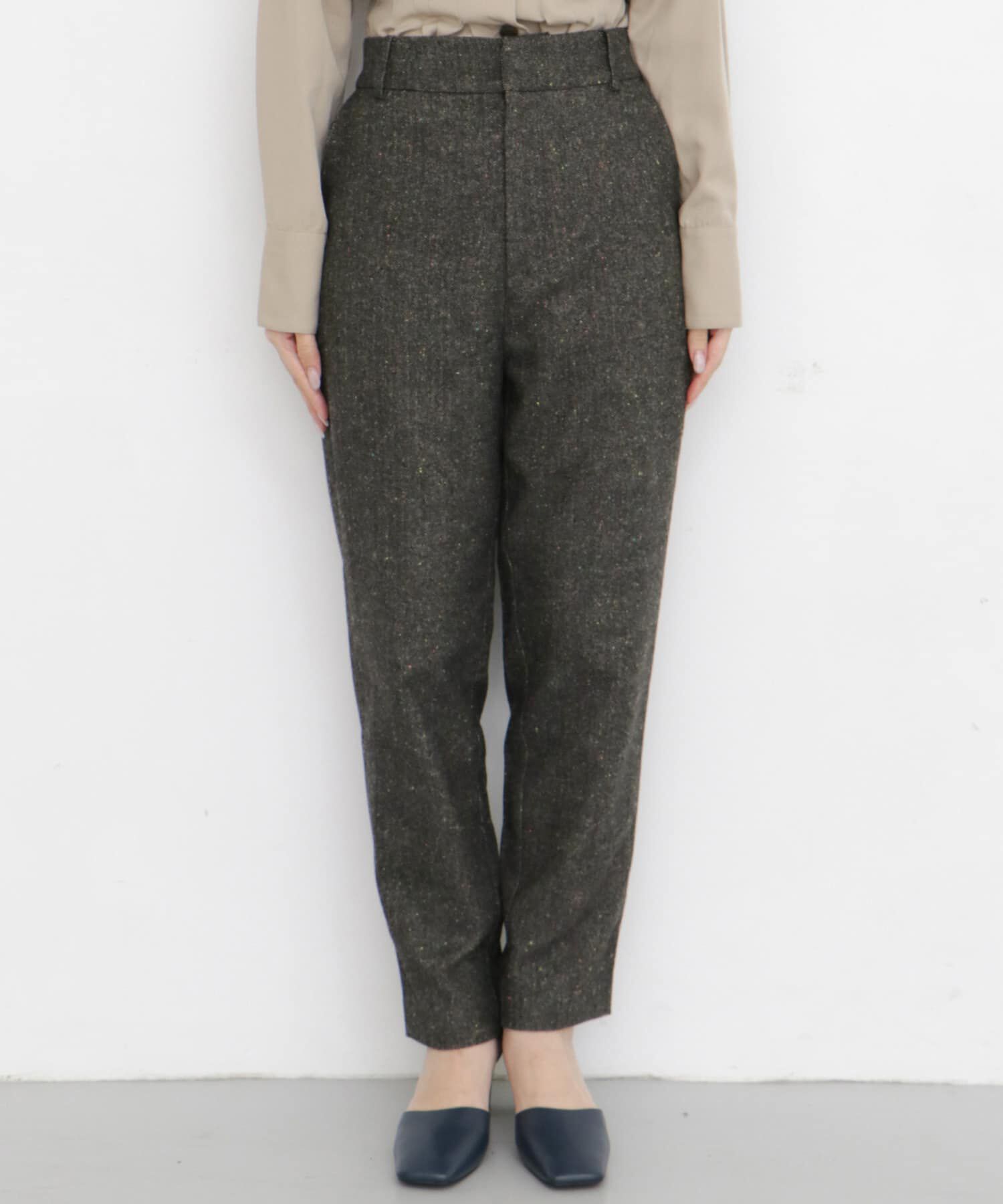  「カラーネップテーパードパンツ」|その他|