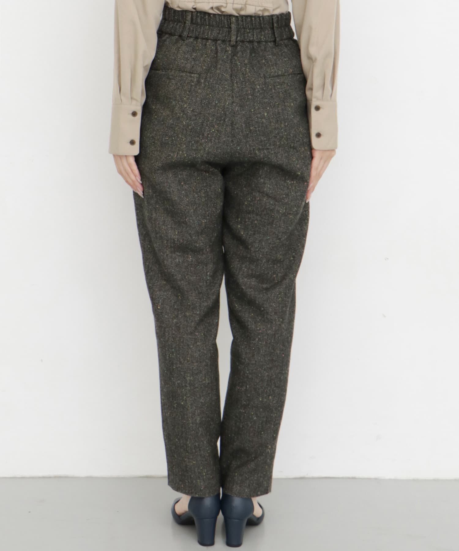  「カラーネップテーパードパンツ」|その他|