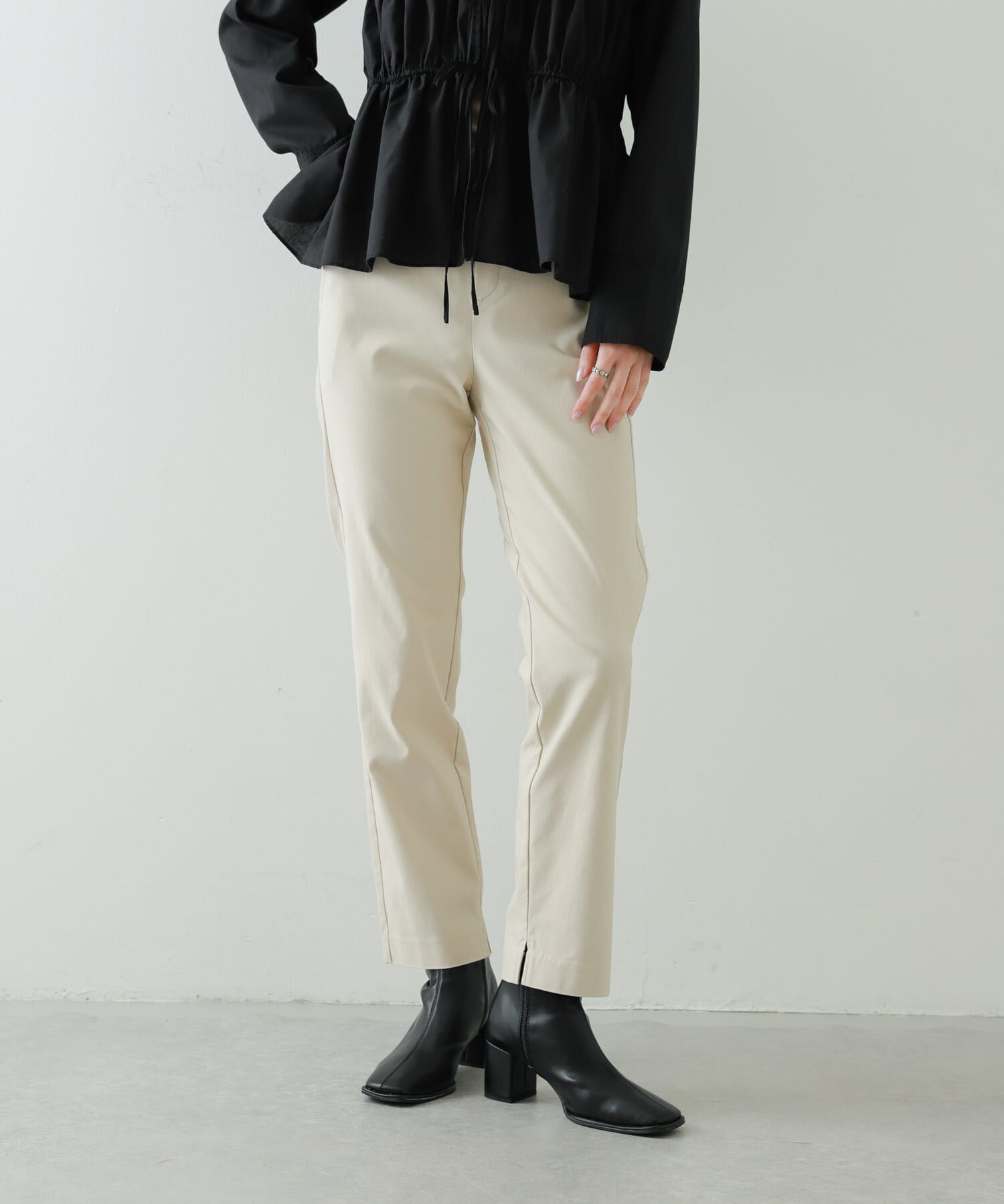 SENSE OF PLACE by URBAN RESEARCH「ストレッチテーパードイージーパンツ」|その他|ライトベージュ