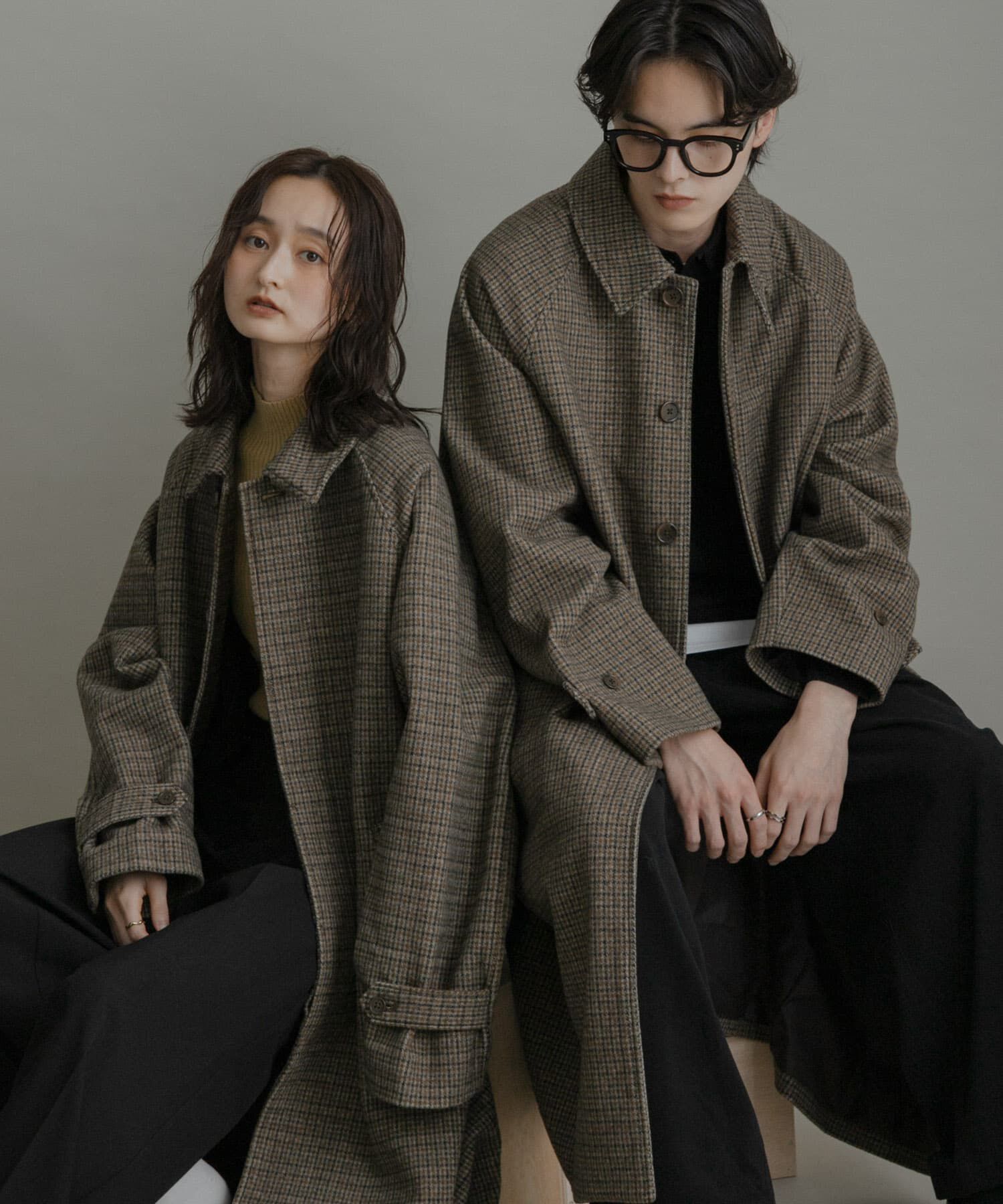 SENSE OF PLACE by URBAN RESEARCH「『ユニセックス』バルマカーンルーズコート」|ノーカラーコート|