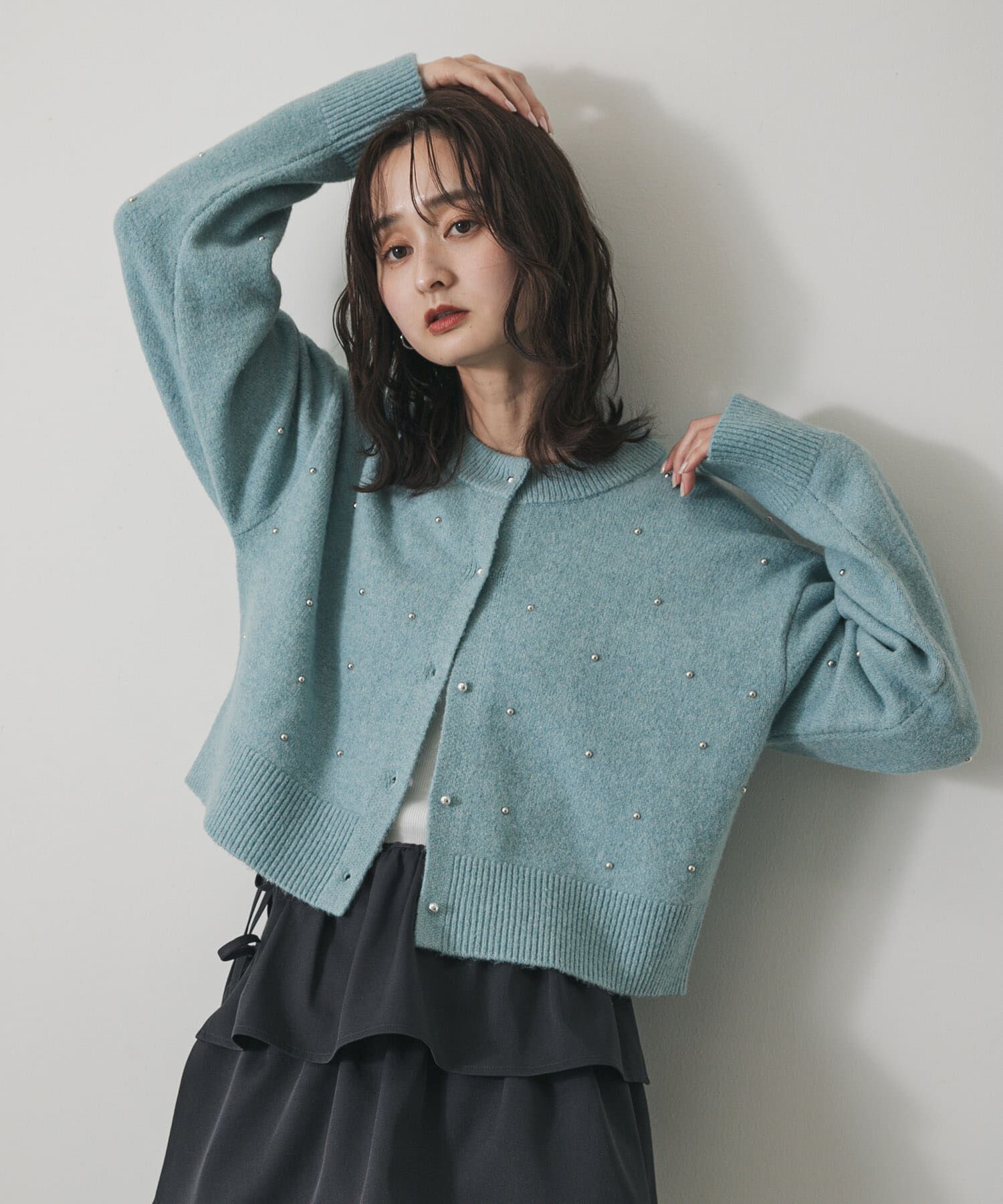 SENSE OF PLACE by URBAN RESEARCH「『洗濯可』ボールビーズカーディガン」|カーディガン|