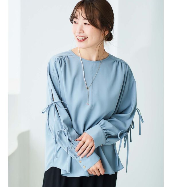 le.coeur blanc「パール&times;チェーンスライダーネックレス」|ネックレス|