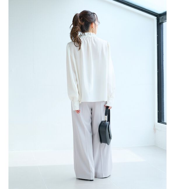  「フィブリルサテンボウタイブラウス」|シャツ・ブラウス|