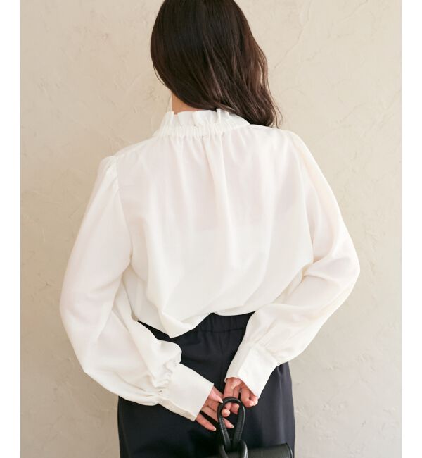  「フィブリルサテンボウタイブラウス」|シャツ・ブラウス|