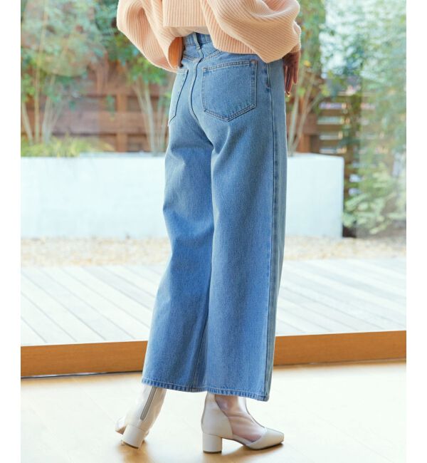 MAJESTICLEGON「ウォッシュデニムワイドパンツ」|デニム|