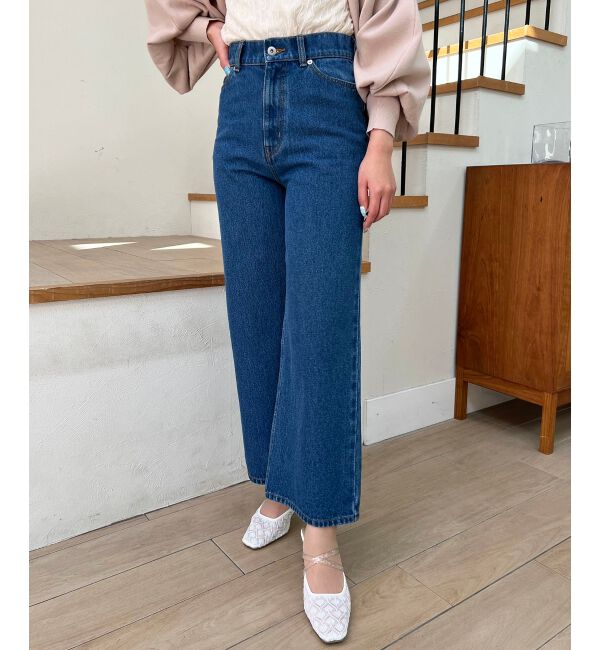 MAJESTICLEGON「ウォッシュデニムワイドパンツ」|デニム|