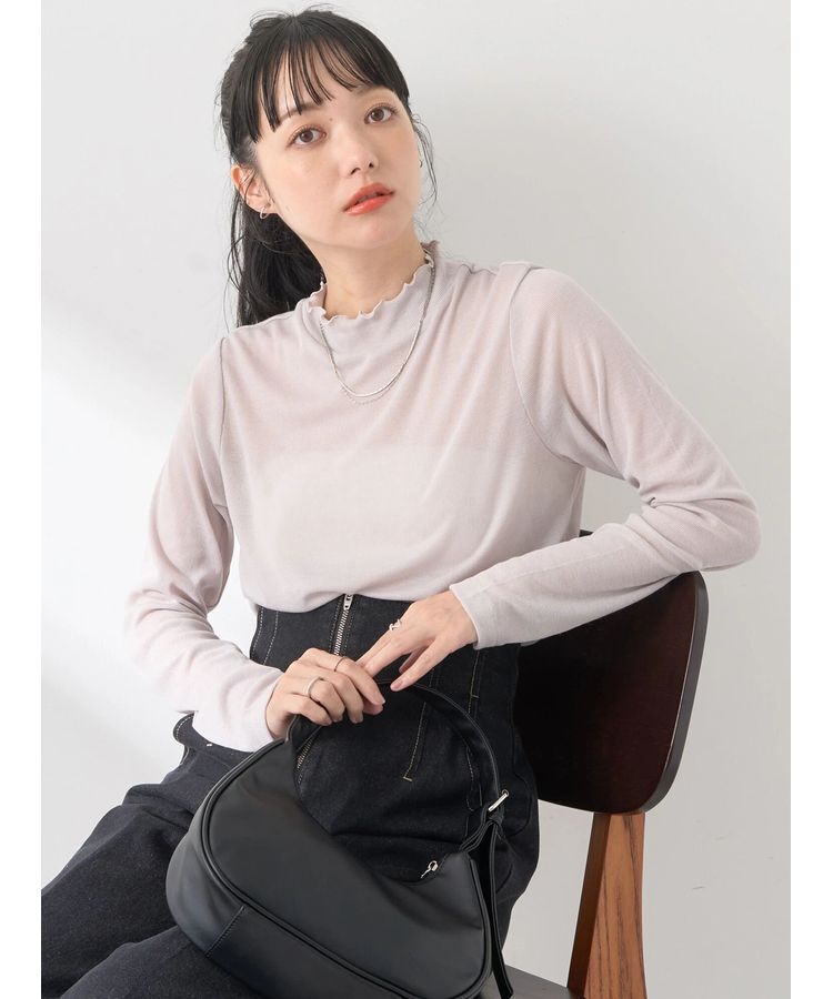 earth music&ecology「シアーリブプルオーバー」|Tシャツ・カットソー|