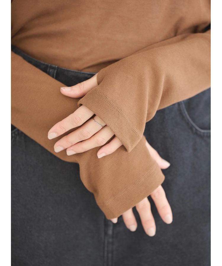 earth music&ecology「シアーリブプルオーバー」|Tシャツ・カットソー|