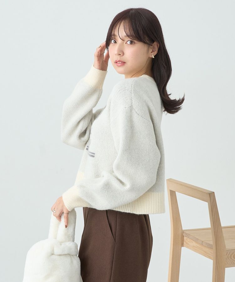 earth music&ecology「ジャガードロゴニットプルオーバー」|ニット・セーター|