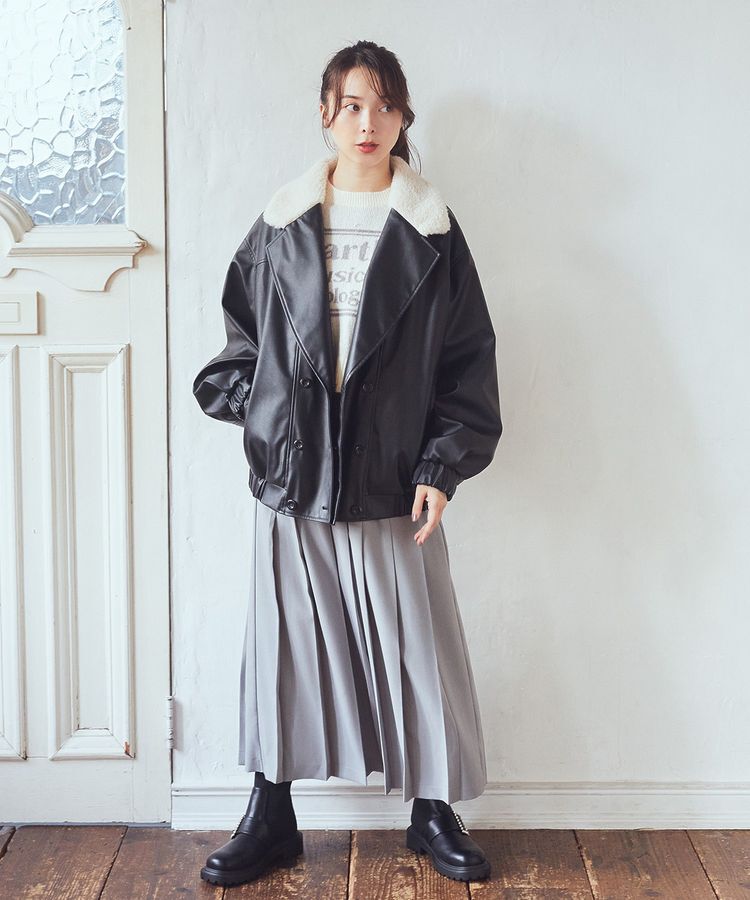 earth music&ecology「ジャガードロゴニットプルオーバー」|ニット・セーター|