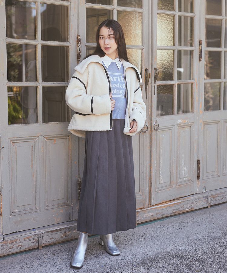 earth music&ecology「ジャガードロゴニットプルオーバー」|ニット・セーター|