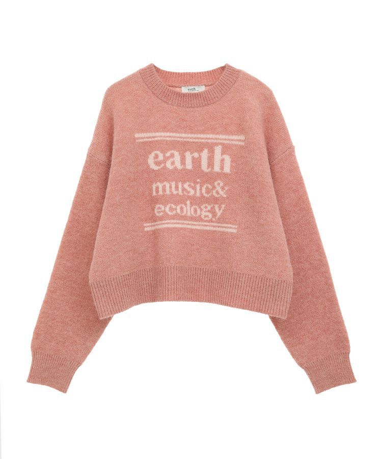 earth music&ecology「ジャガードロゴニットプルオーバー」|ニット・セーター|