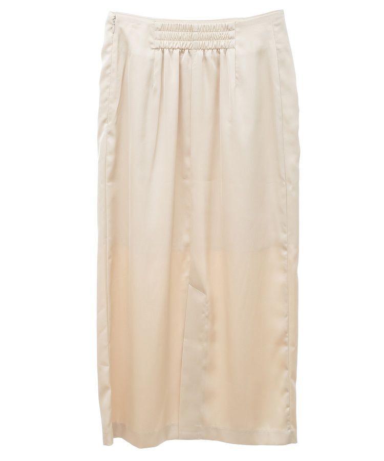 earth music&ecology「フロントドロストリボンナロースカート」|タイト|