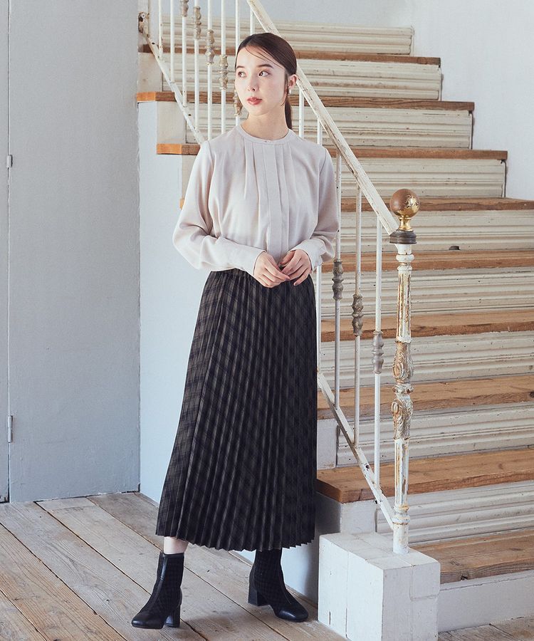 earth music&ecology「すきな丈T/Rプリーツスカート」|スカート|