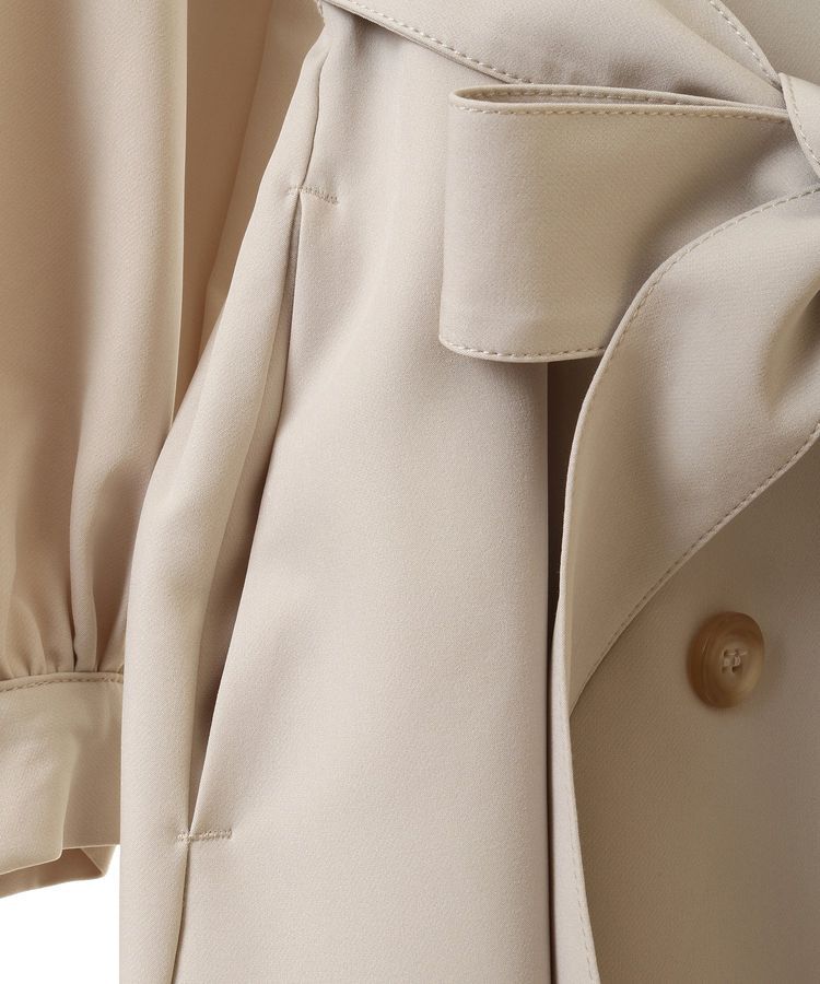 earth music&ecology「パフスリーブトレンチコート」|トレンチコート|