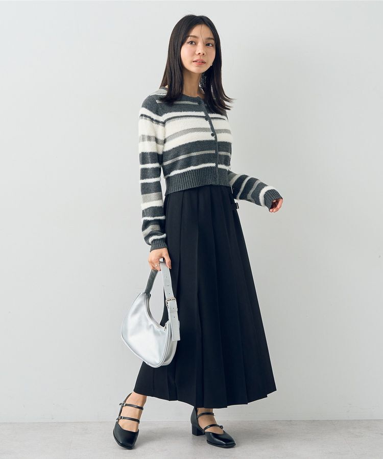 earth music&ecology「サイドバックルプリーツスカート」|スカート|