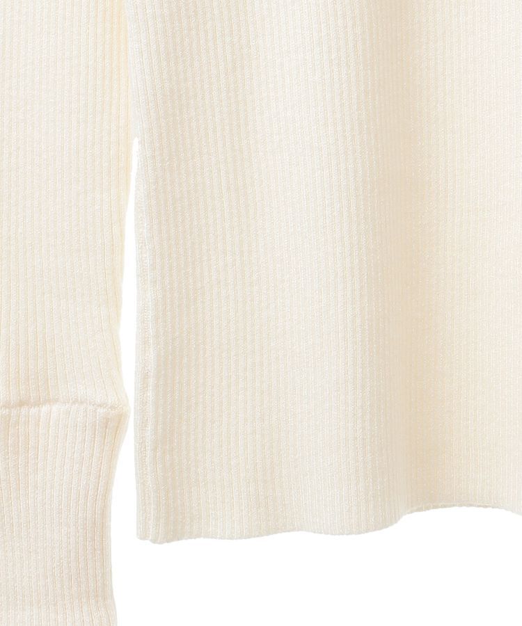 earth music&ecology「スリットレーススリーブプルオーバー」|ニット・セーター|