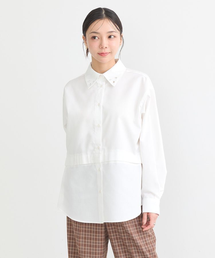 earth music&ecology「2wayレングスレギュラーカラーシャツ」|シャツ・ブラウス|