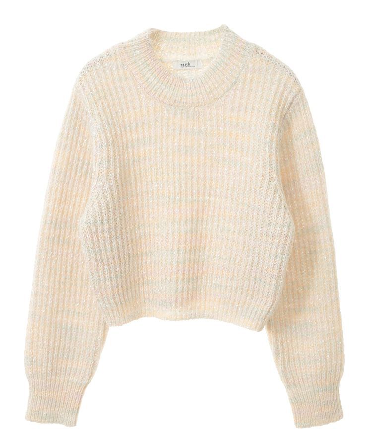 earth music&ecology「ブラッシュヤーンニットプルオーバー」|ニット・セーター|