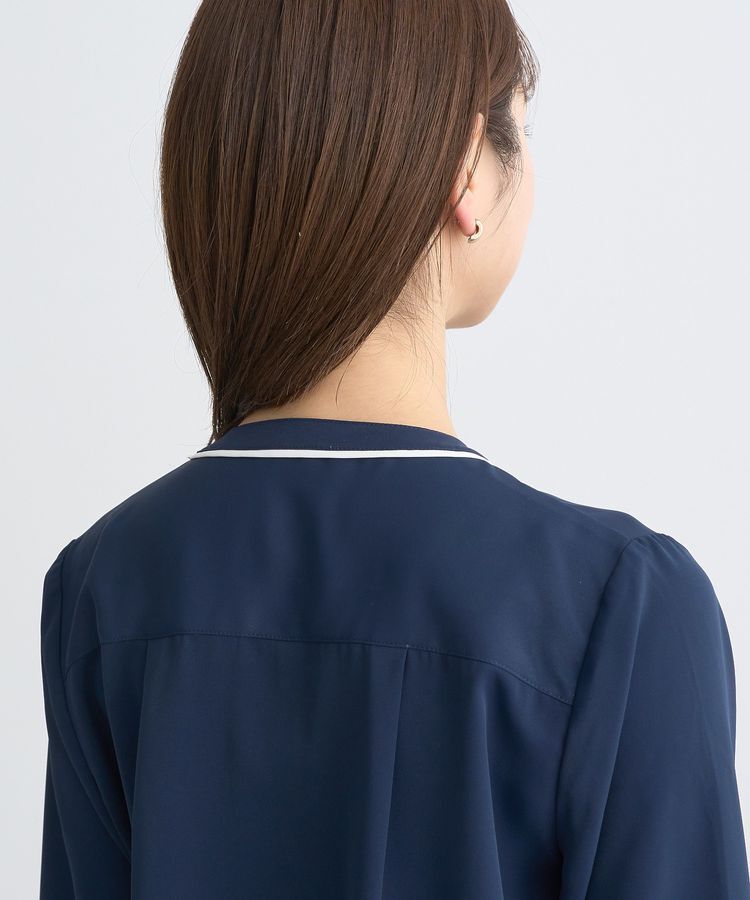 earth music&ecology「バイカラータックブラウス」|シャツ・ブラウス|