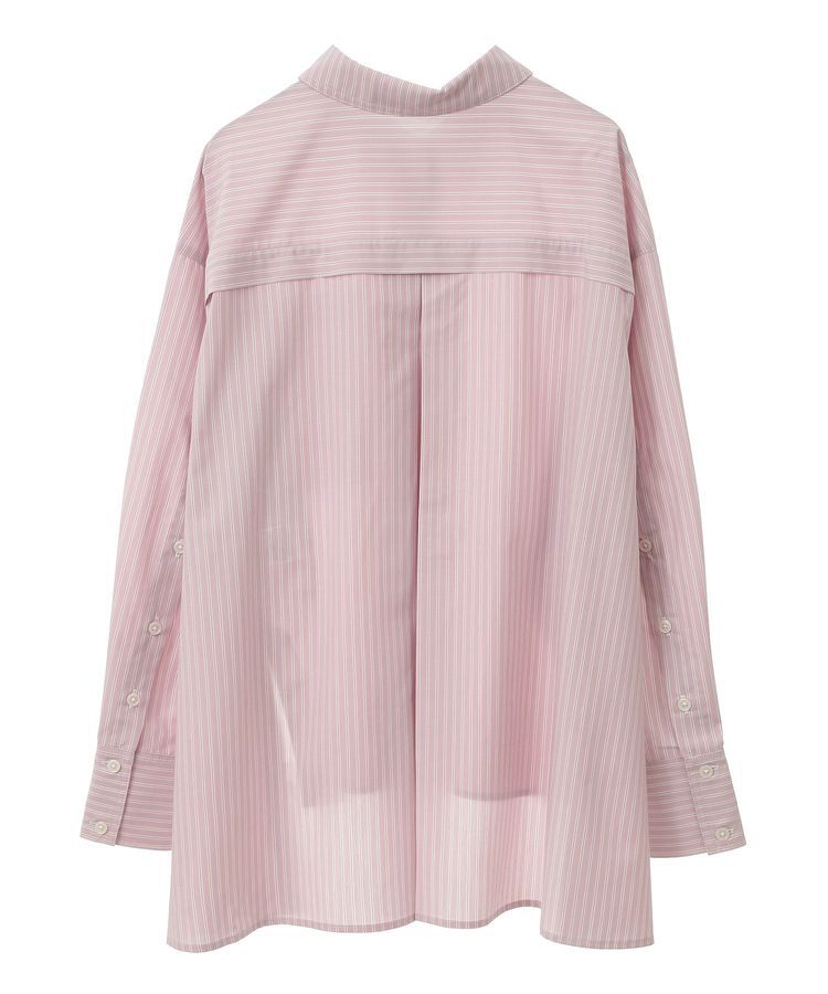 earth music&ecology「サイドスリットストライプオーバーシャツ」|シャツ・ブラウス|