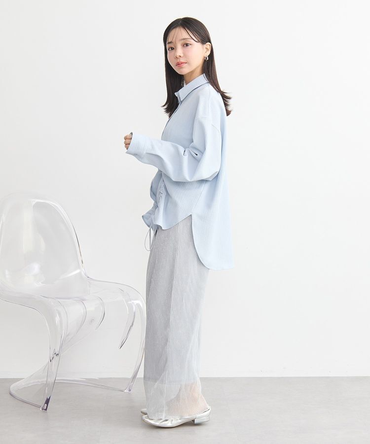 earth music&ecology「ドロストギャザーシャツ」|シャツ・ブラウス|