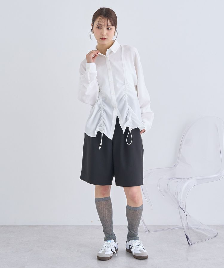 earth music&ecology「ドロストギャザーシャツ」|シャツ・ブラウス|