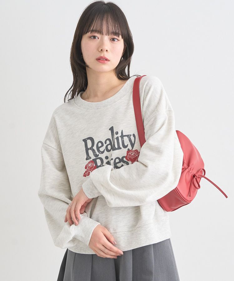 earth music&ecology「ローズ&times;ロゴグラフィックスウェット」|スウェット・ジャージ|