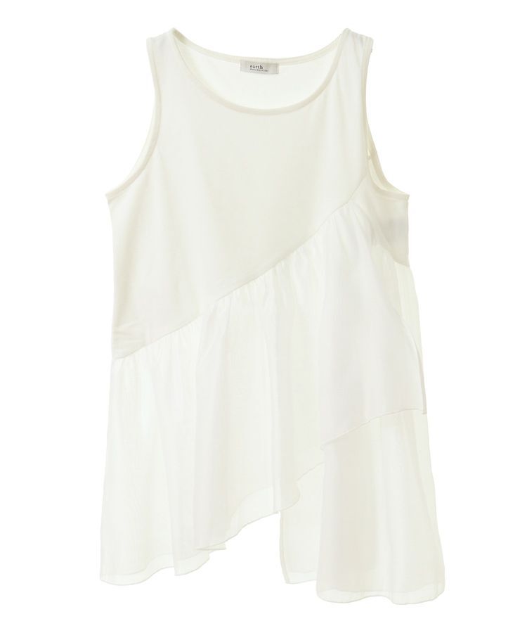 earth music&ecology「SET2点サイドスリットニット＋フレアタンク」|ニット・セーター|