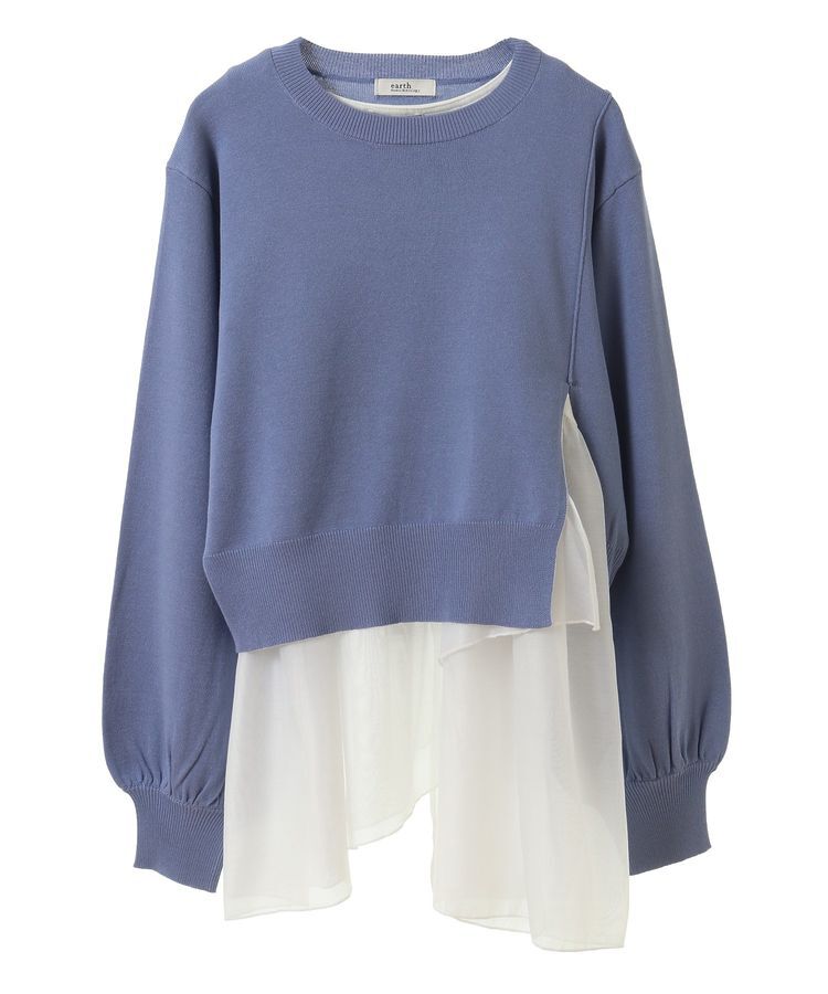 earth music&ecology「SET2点サイドスリットニット＋フレアタンク」|ニット・セーター|