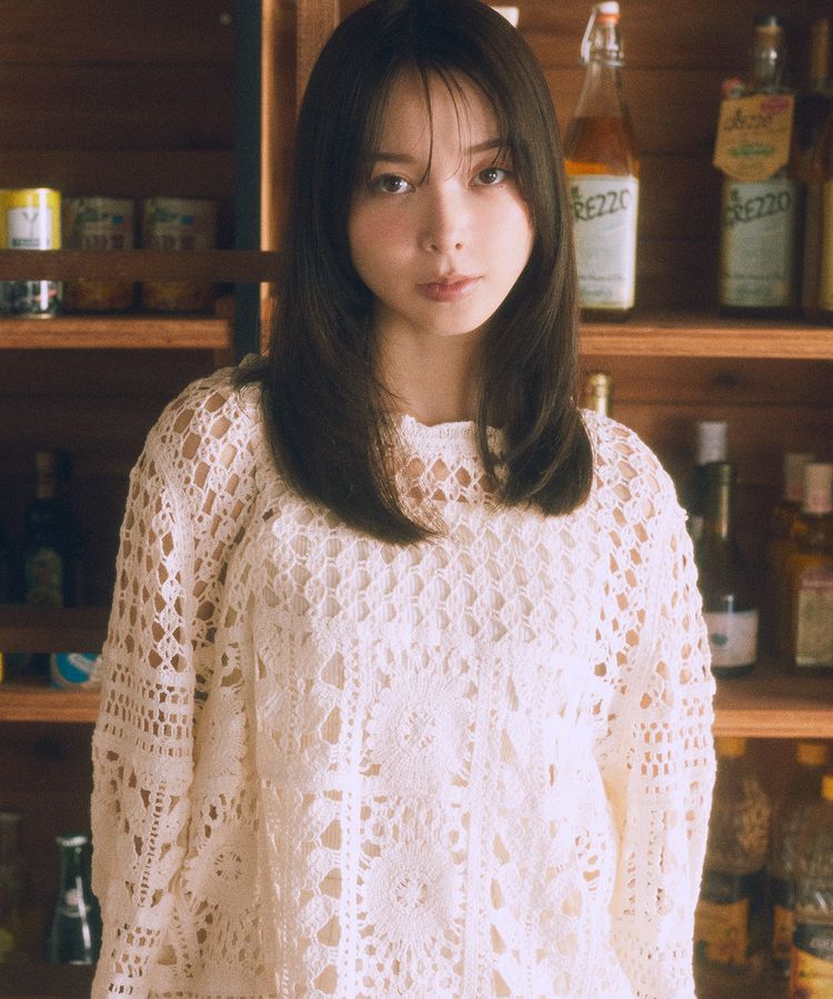 earth music&ecology「クロシェ風プルオーバー」|Tシャツ・カットソー|