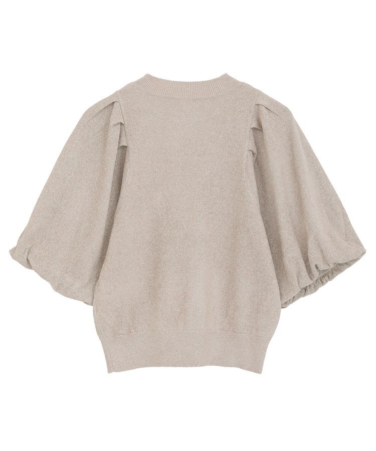 earth music&ecology「ラメモールパフスリニットプルオーバー」|ニット・セーター|