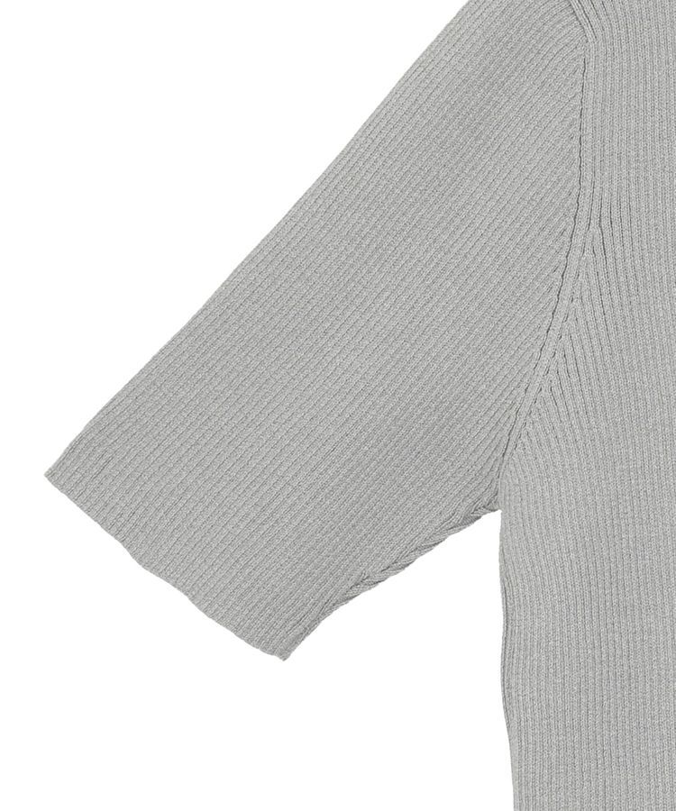 earth music&ecology「アシメネックリブニットプルオーバー」|ニット・セーター|