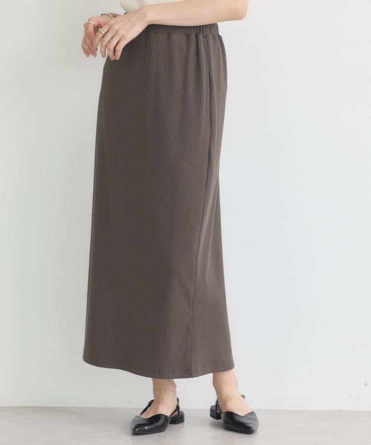 earth music&ecology「カットリブナロースカート」|タイト|