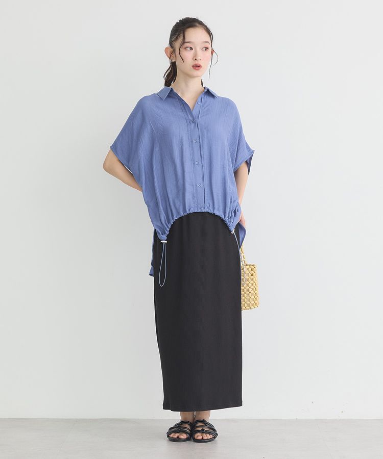 earth music&ecology「カットリブナロースカート」|タイト|