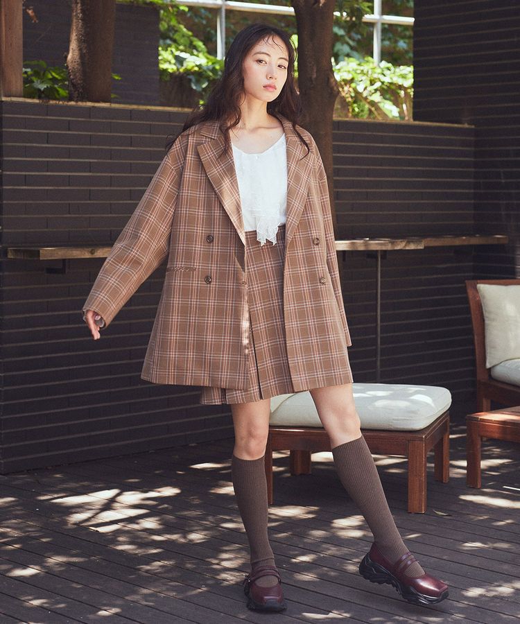 earth music&ecology「ビット付きミニスカート」|スカート|