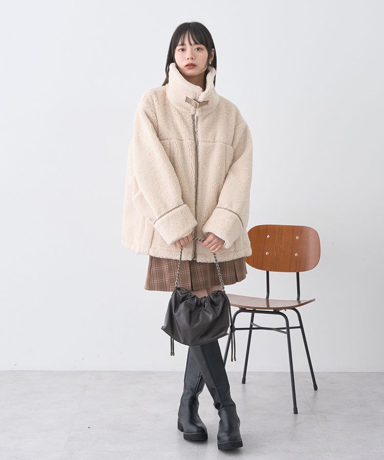 earth music&ecology「ビット付きミニスカート」|スカート|