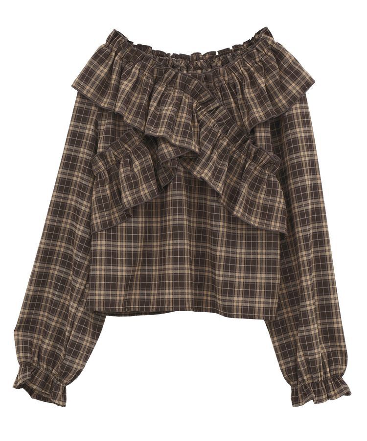 earth music&ecology「フリルオフショルブラウス」|シャツ・ブラウス|