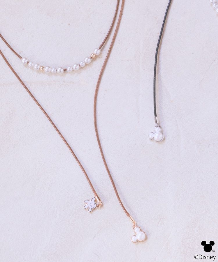 earth music&ecology「Disney/ミッキーモチーフチョーカー」|ネックレス|Brown