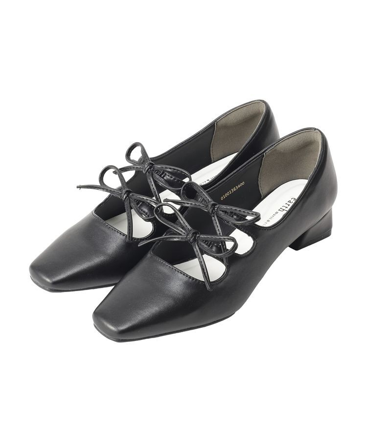 earth music&ecology「Wリボンパンプス」|パンプス|